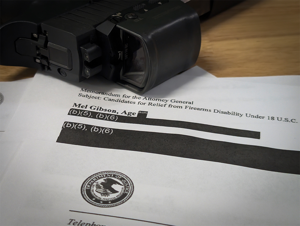 FOIA Gibson Gun Rights Restoration